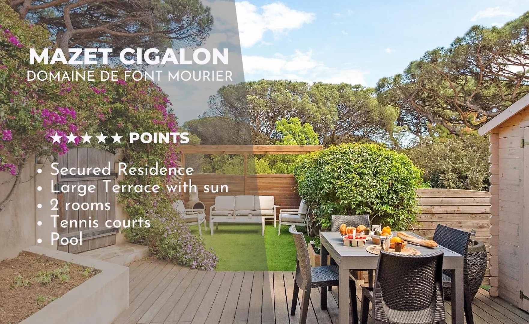 Apartmán Le Mazet Du Cigalon, Ensoleille A Font Mourier Gassin